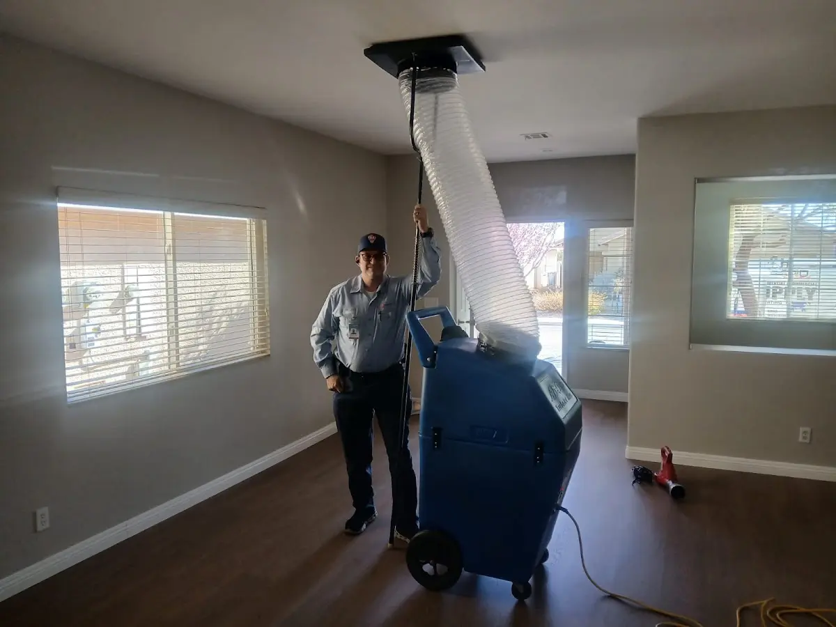 Professional Dryer Vent Cleaning work inside a Maumelle home